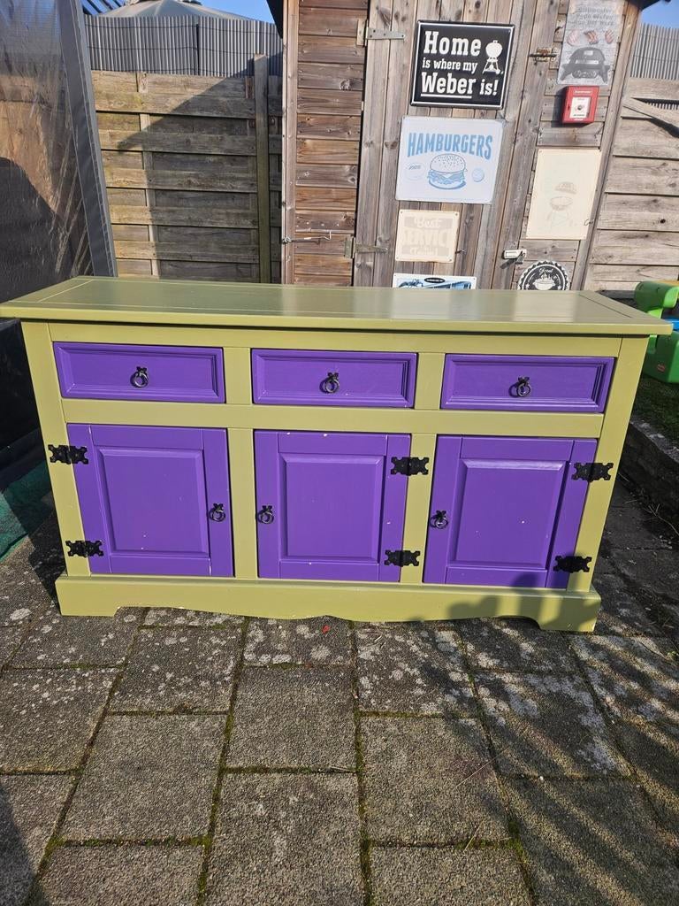 kast met lades en deuren - 154x50x88 cm, Huis en Inrichting, Gebruikt, Met deur(en), 150 tot 200 cm, Ophalen of Verzenden