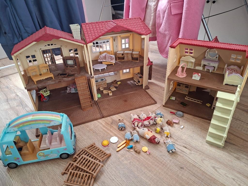 Sylvanian families huizen, Kinderen en Baby's, Speelgoed | Poppenhuizen, Ophalen, Gebruikt, Poppenhuis