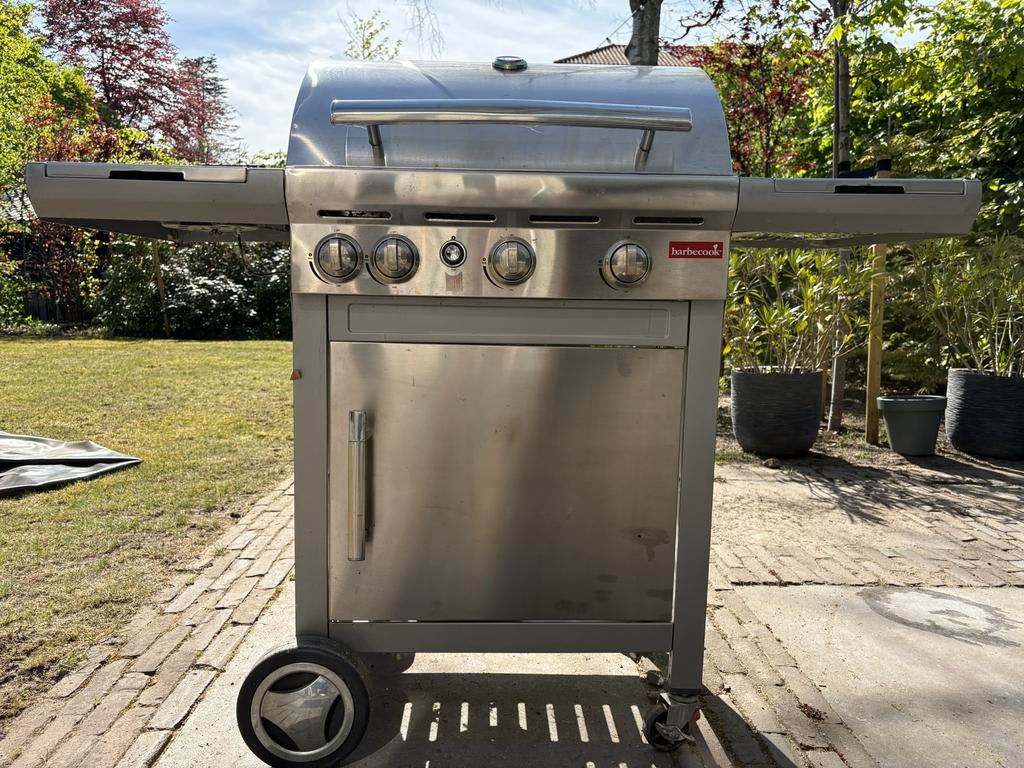 Barbecook gasbarbecue met gasfles en hoes, Ophalen, Gebruikt