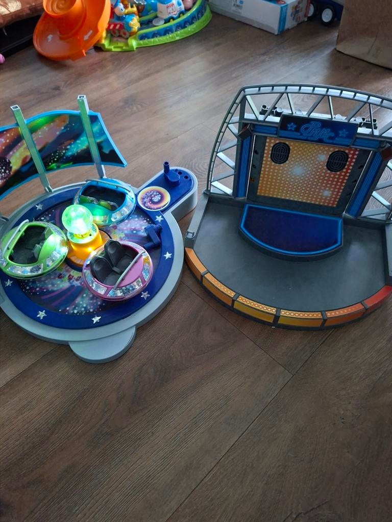 Playmobil set - pretpark attractie en podium, Ophalen, Zo goed als nieuw, Complete set