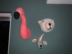 Dieren hoofden voor in de kinderkamer, Ophalen of Verzenden, Gebruikt, Wanddecoratie