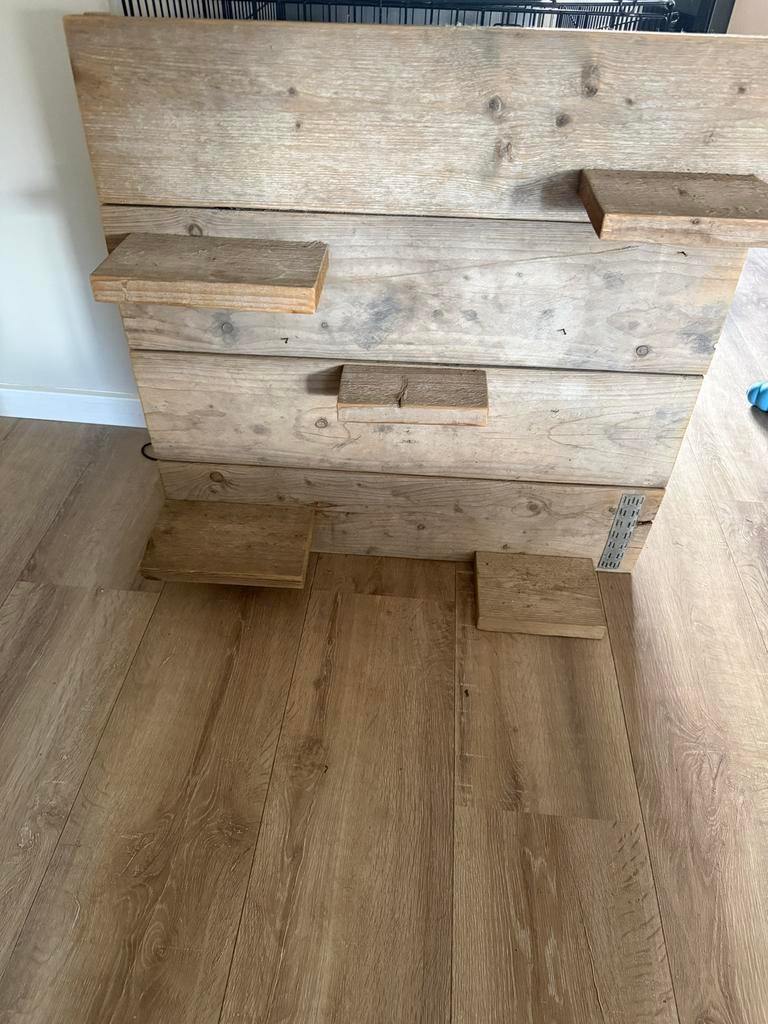 Wandbord steigerhout 80 x 80 cm, Huis en Inrichting, Woonaccessoires | Wanddecoraties, Ophalen, Gebruikt