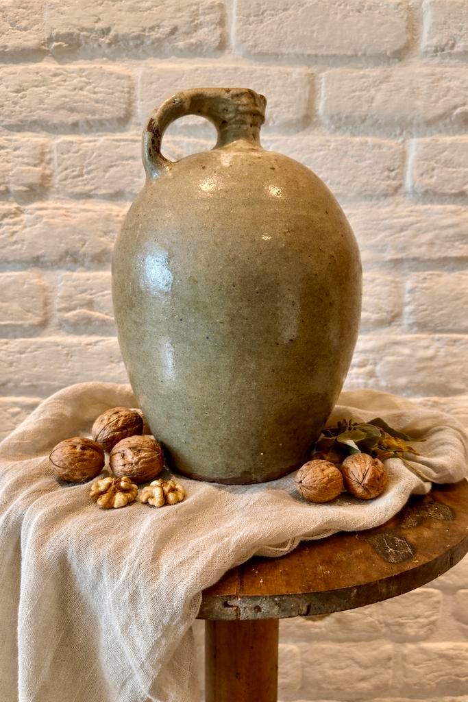 Oude Franse Gres Kruik - Grijs (FV no. 9), Antiek en Kunst, Antiek | Keramiek en Aardewerk, Ophalen of Verzenden