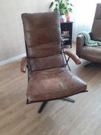 Tiberius draaifauteuil van t Anker, Ophalen, Gebruikt, Minder dan 75 cm, Leer