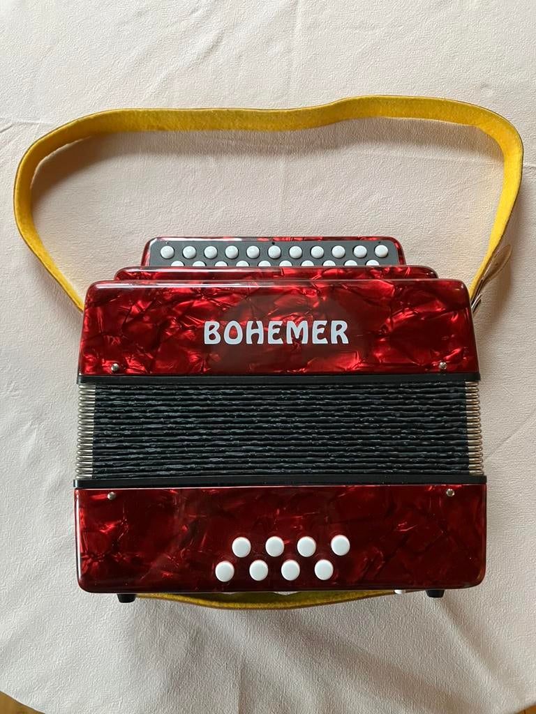 Te koop knopaccordeon. Bohemer., Muziek en Instrumenten, Accordeons, Ophalen of Verzenden, Zo goed als nieuw, 120-bas, Overige merken