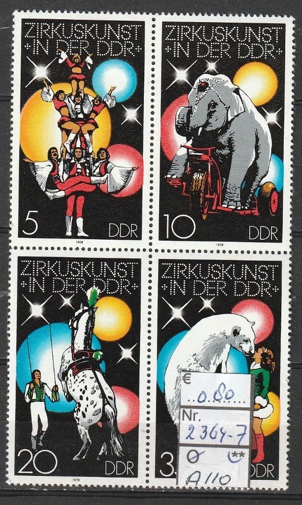 DDR Circus Michel 2364-7 Nr.A110p, Verzenden, DDR, Postfris