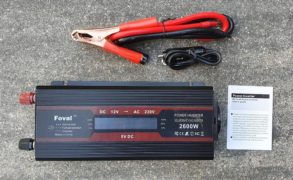 12V NAAR 230V OMVORMER 2600W NIEUW!, Ophalen of Verzenden, Nieuw