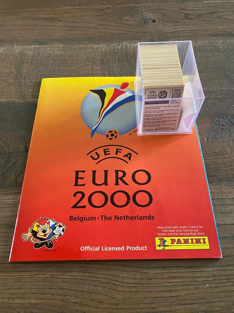 Panini - Euro 2000 - complete set + leeg album, Ophalen of Verzenden, Nieuw, Buitenlandse clubs, Poster, Plaatje of Sticker