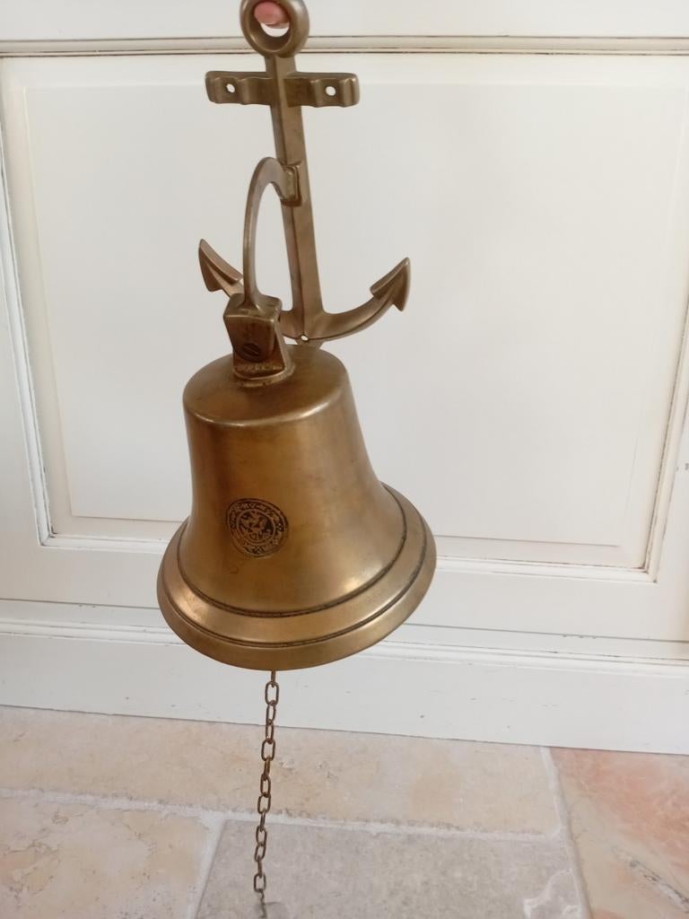 Antieke scheepsbel uit 1842 - Messing, Ophalen of Verzenden