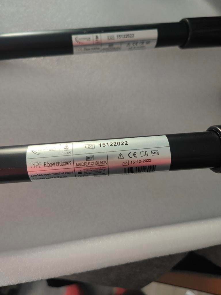 Krukken open manchet zwart, Ophalen of Verzenden