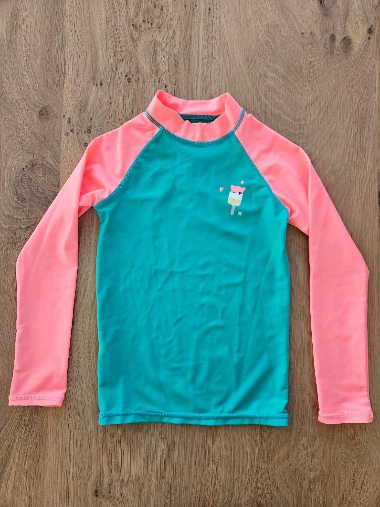 Zwem shirt van Hema maat 122/128, Kinderen en Baby's, Kinderkleding | Kinder-zwemkleding, Meisje, Zo goed als nieuw, Hema, Overig