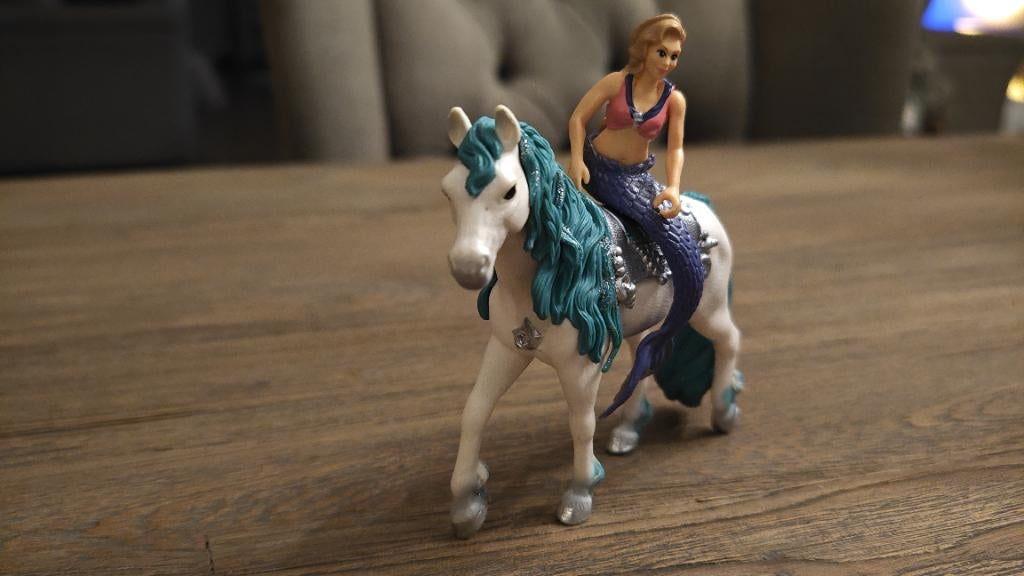 Schleich Bayala Gabriella 70558 – compleet met paard, Ophalen of Verzenden, Zo goed als nieuw
