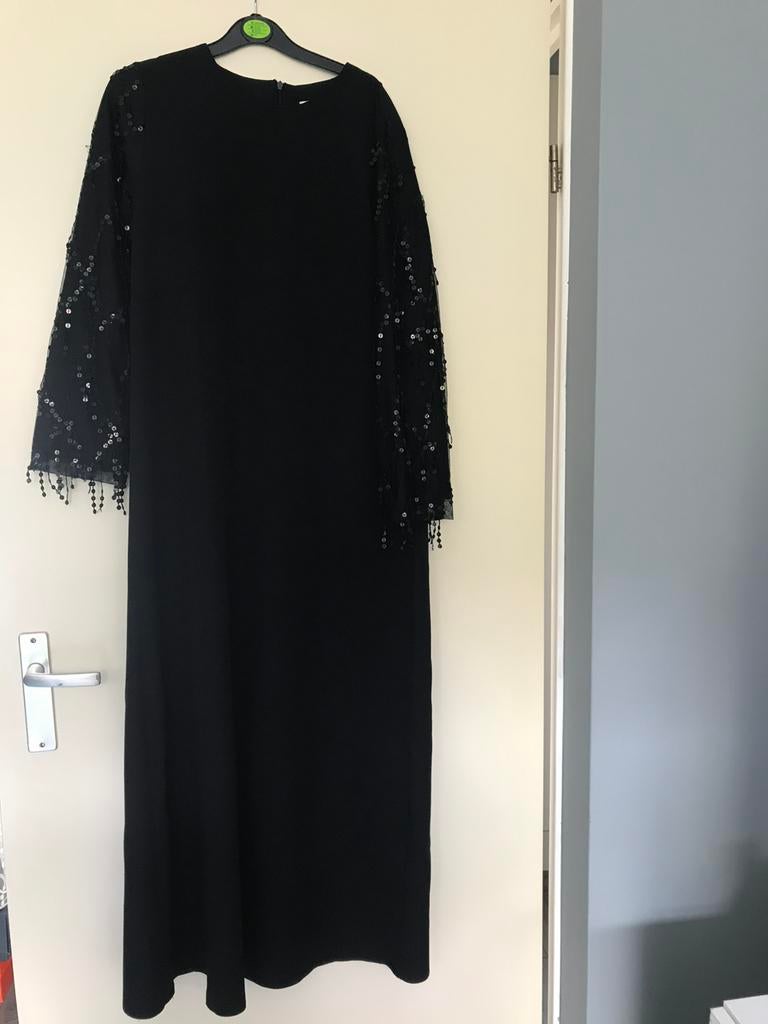 Laatste ‼️ mooie lange zwarte galajurk te koop nieuw ‼️‼️, Maat 38/40 (M), Galajurk, Zwart, Nieuw