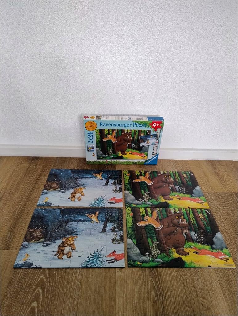 Ravensburger De Gruffalo 2x24 stukjes puzzel, Ophalen of Verzenden, 10 tot 50 stukjes, Gebruikt, 4 tot 6 jaar
