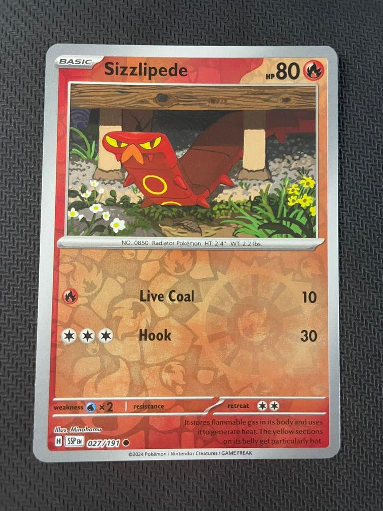Sizzlipede 027/191 Reverse Holo Surging Sparks Packfresh, Verzenden, Zo goed als nieuw