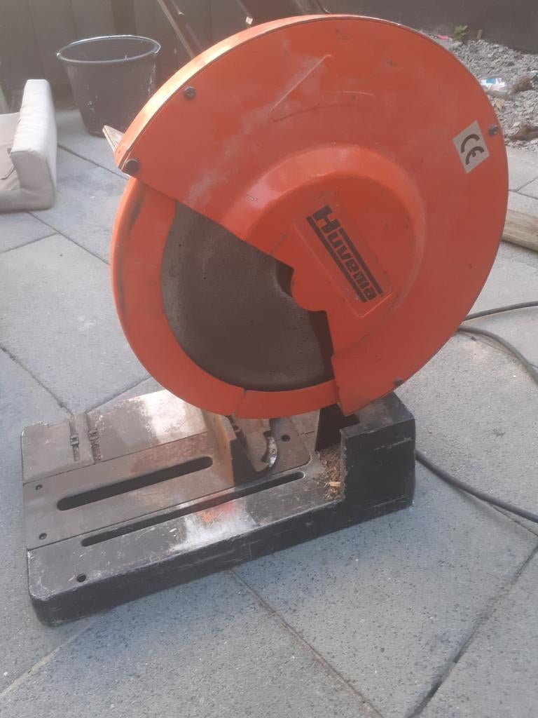 Hüvema HU 355 Metaal Afkortzaag, Gebruikt, 70 mm of meer, Ophalen of Verzenden, Afkortzaag