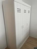 Witte kledingkast met deuren en hangruimte, Ophalen, 100 tot 150 cm, 200 cm of meer, Zo goed als nieuw