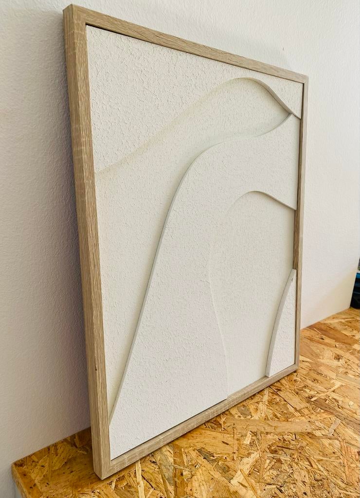 3D Wandkunst in in houten lijst, Antiek en Kunst, Ophalen