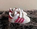 Adidas schoentjes wit / roze ( maat - 17 ), Kinderen en Baby's, Babykleding | Schoentjes en Sokjes, Schoentjes, Zo goed als nieuw