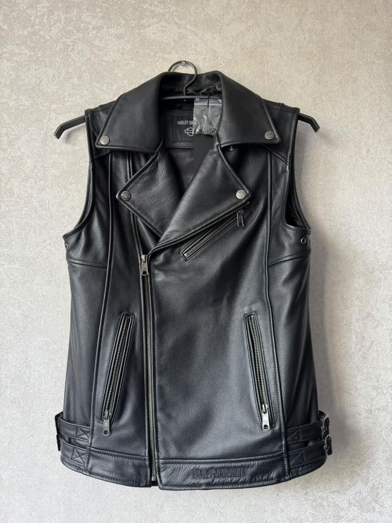 Harley Davidson Layton Leather Vest, Motoren, Kleding | Motorkleding, Ophalen of Verzenden, Tweedehands, Heren, Harley Davidson