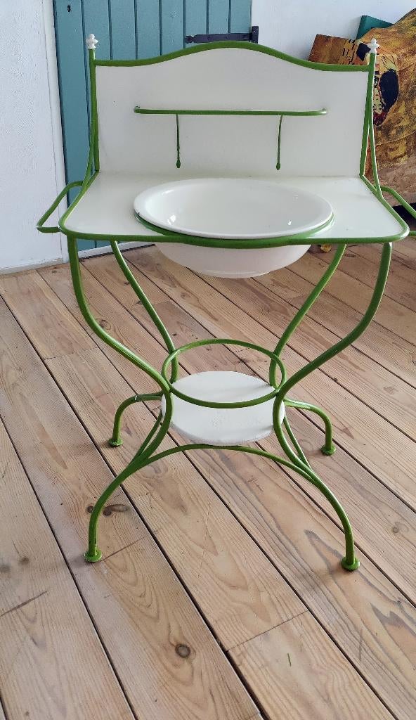 vintage wastafelmeubel, Huis en Inrichting, Badkamer | Badkamermeubels, Zo goed als nieuw, 25 tot 50 cm, 50 tot 100 cm, Ophalen of Verzenden