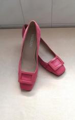 Madeleine. Pumps. Suède/leer. Roze. Mt. 38., Pumps, Ophalen of Verzenden, Zo goed als nieuw, Madeleine