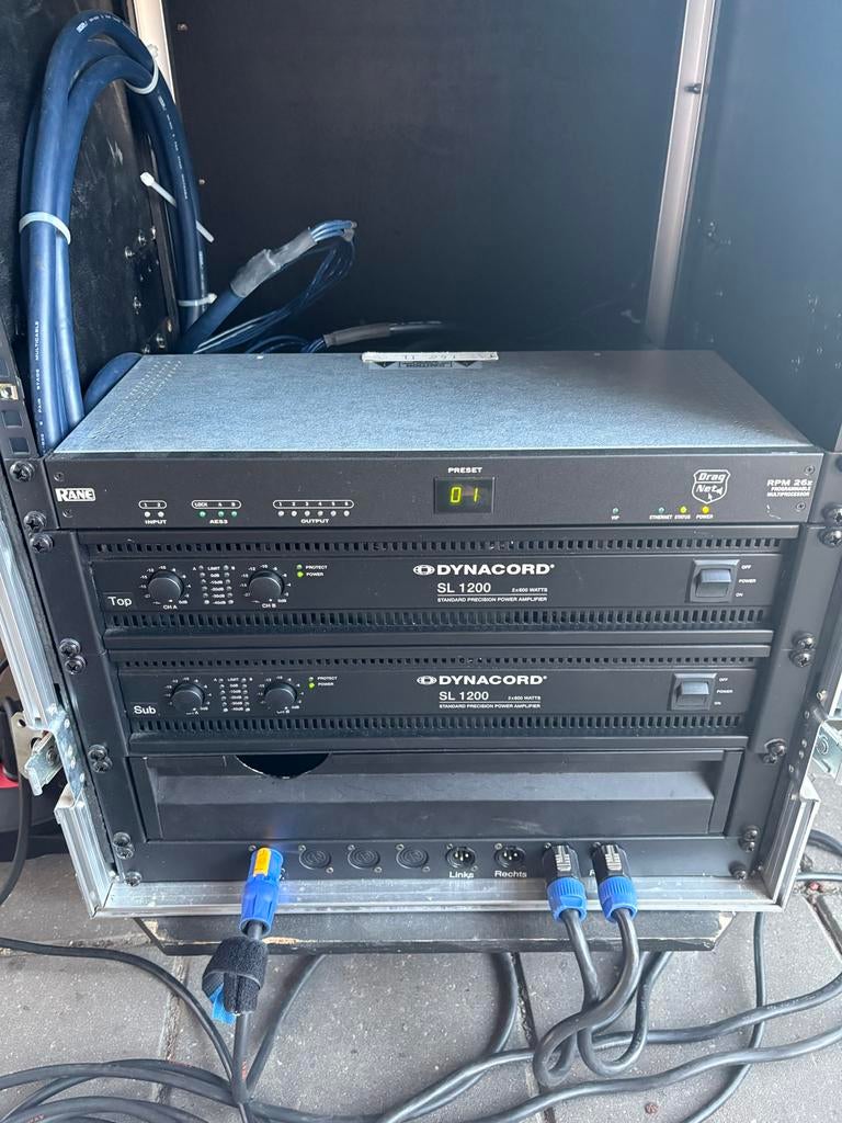 2x Dynacord SL1200 Versterker - Krachtige PA Eindversterker, Overige merken, Ophalen of Verzenden, 120 watt of meer, Gebruikt