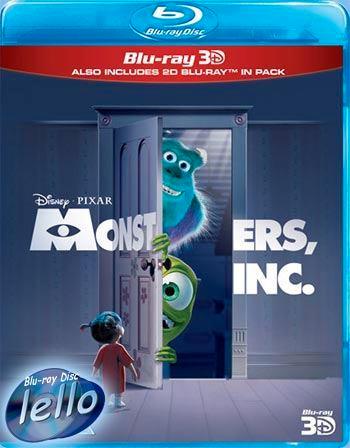 Blu-ray 3D: Disney's Monsters, Inc (2001 Monsters en Co) KC, Cd's en Dvd's, Blu-ray, Nieuw in verpakking, Tekenfilms en Animatie