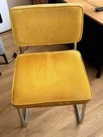 Vier rib eetkamerstoelen  geel, Ophalen, Gebruikt, Overige kleuren, Modern