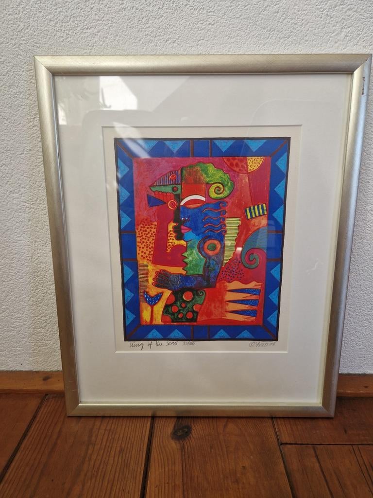 Clemens Briels "King of the Seas” zeefdruk, Ophalen