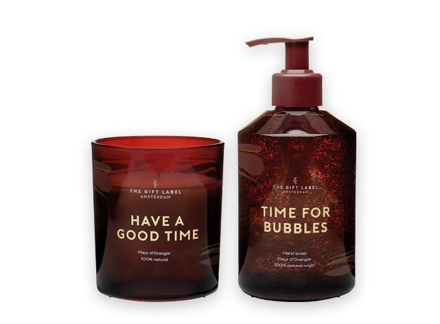 The gift label - handzeep en geurkaars (nieuw in verpakking), Ophalen of Verzenden, Nieuw, Overige materialen, Minder dan 25 cm