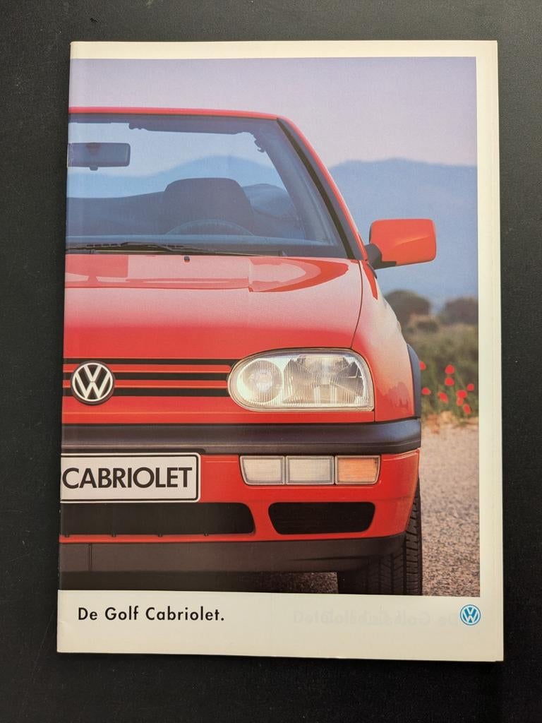 Brochure VOLKSWAGEN Golf Cabriolet 8/1994, Ophalen of Verzenden, Zo goed als nieuw, Volkswagen