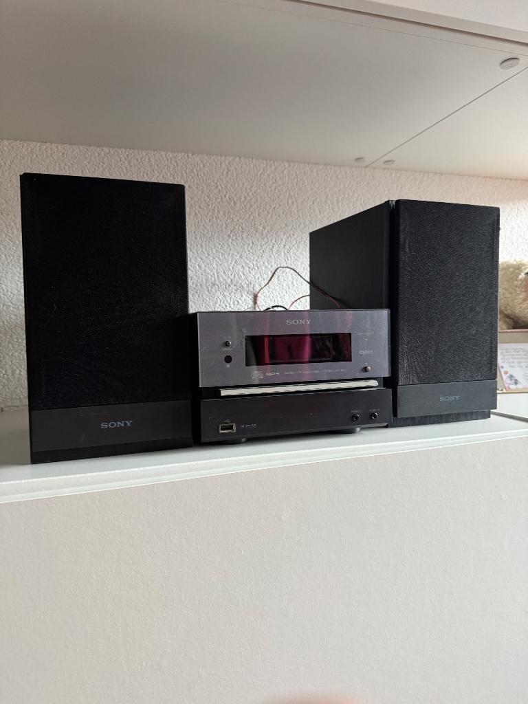 Sony Micro hi fi systeem, stereoset, Ophalen, Tuner of Radio, Zo goed als nieuw, Microset