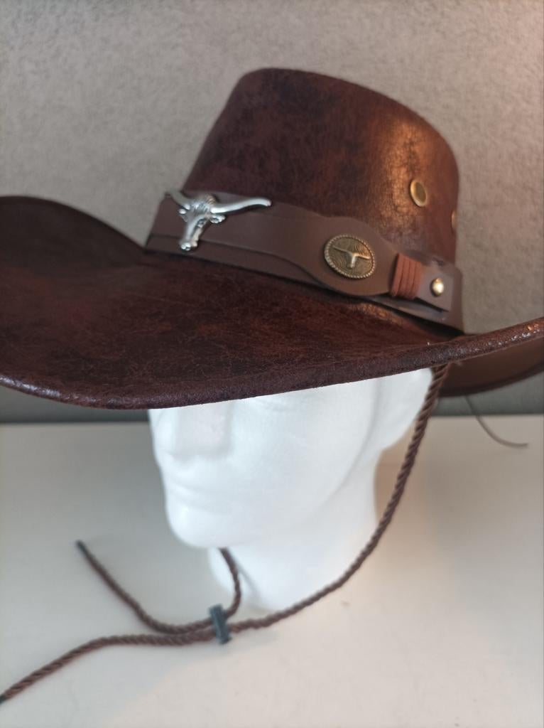 Cowboy hoed bruin maat 59 western stijl