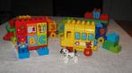 Duplo Lego. Schoolbus 10603 + Trein 10550, Ophalen of Verzenden, Gebruikt, Complete set, Duplo