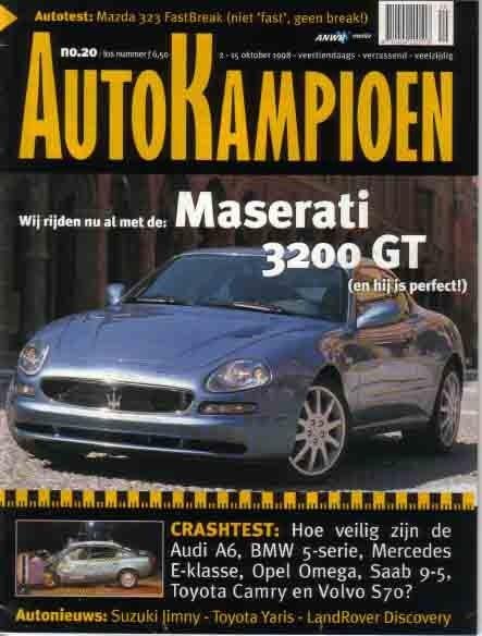 Autokampioen 20 1998 : Maserati 3200GT - Mazda 323 Fastbreak, Boeken, Ophalen of Verzenden, Gelezen, Algemeen