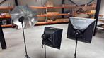 3 x Godox Mini Pioneer 120 Studioflitser met Softbox, Ophalen of Verzenden, Zo goed als nieuw, Lamp of Flitsset