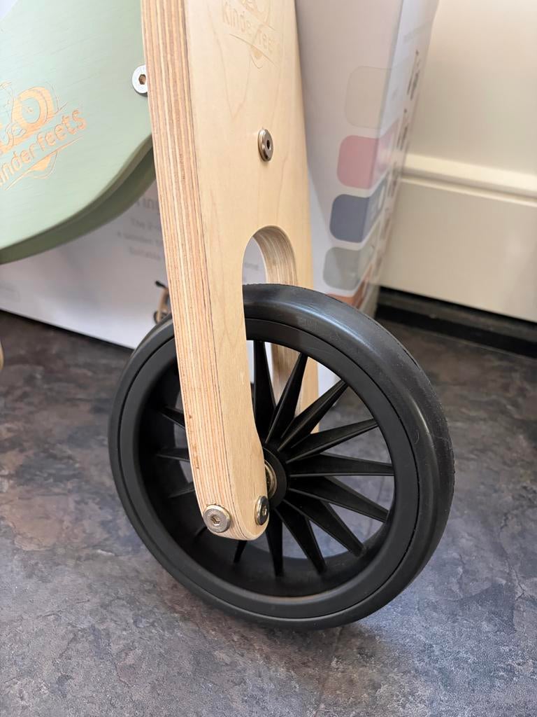 Kinderfeets Tiny Tot Plus Loopfiets - Mintgroen, Ophalen of Verzenden, Zo goed als nieuw, 16 tot 20 inch