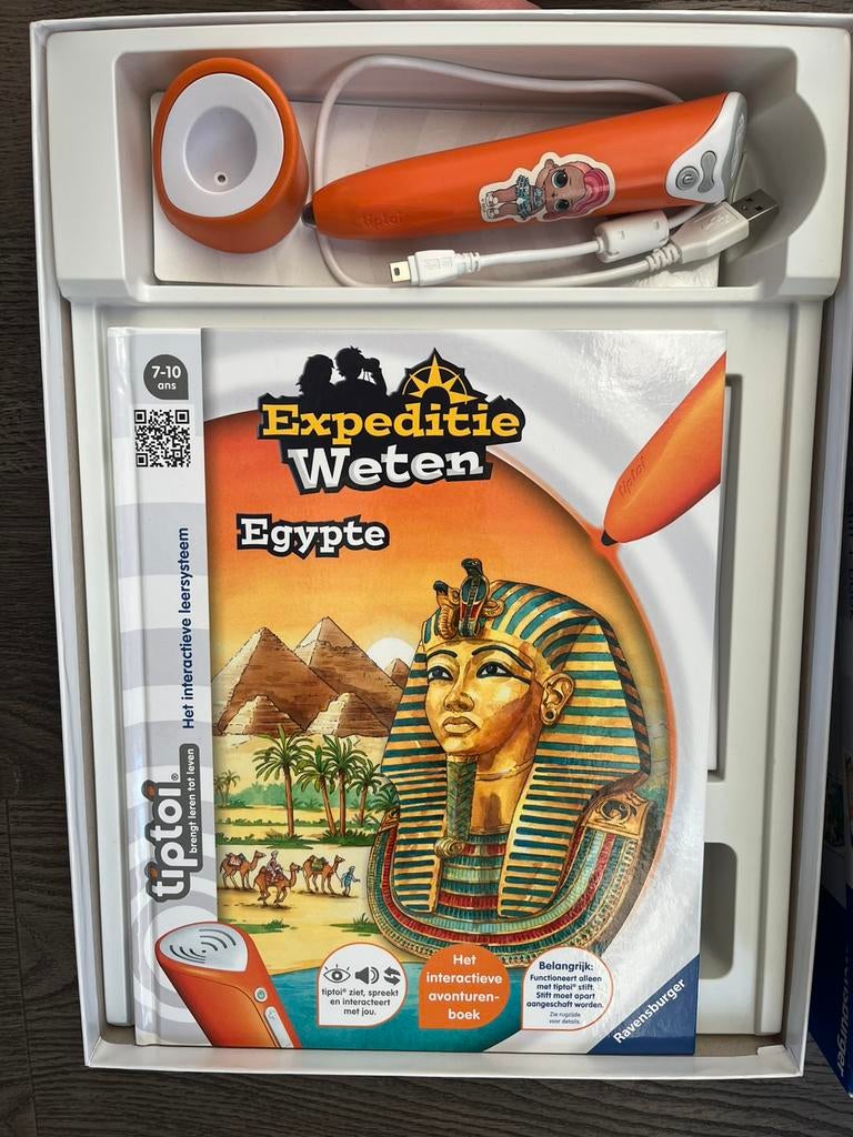 Tiptoi starterset met pen - boek Engels en Egypte, Ophalen of Verzenden, Zo goed als nieuw, Taal en Lezen, Met geluid