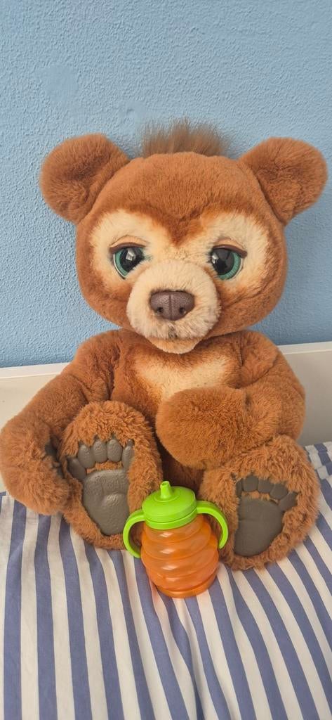 Cubby FurReal Interactieve Knuffelbeer, Beer, Ophalen of Verzenden, Zo goed als nieuw, Middelgroot (20 tot 80 cm)