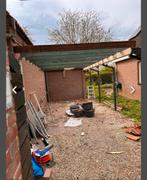 Vier zware metalen draagbalken, Ophalen of Verzenden, 50 mm of meer, Balk, Minder dan 200 cm