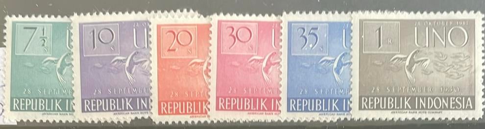 Indonesië - ZB101/106 - 1951 - postfris, Ophalen of Verzenden, Zuidoost-Azië