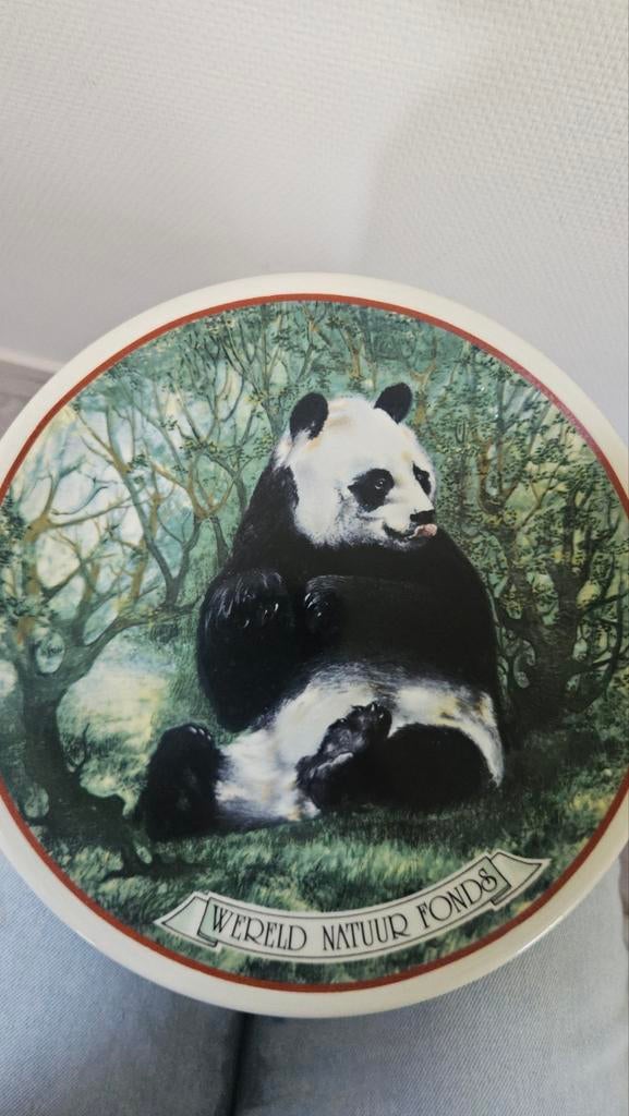 WNF wandbord panda Regina Holland 1982 - 20 jaar jubileum, Ophalen of Verzenden