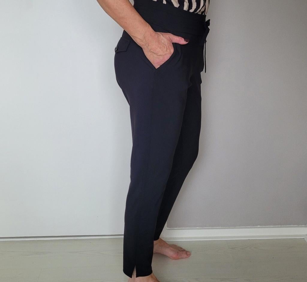 Studio Anneloes Downstairs Bonded broek M Zwart Travelstof, Maat 38/40 (M), Studio Anneloes, Zwart, Ophalen of Verzenden