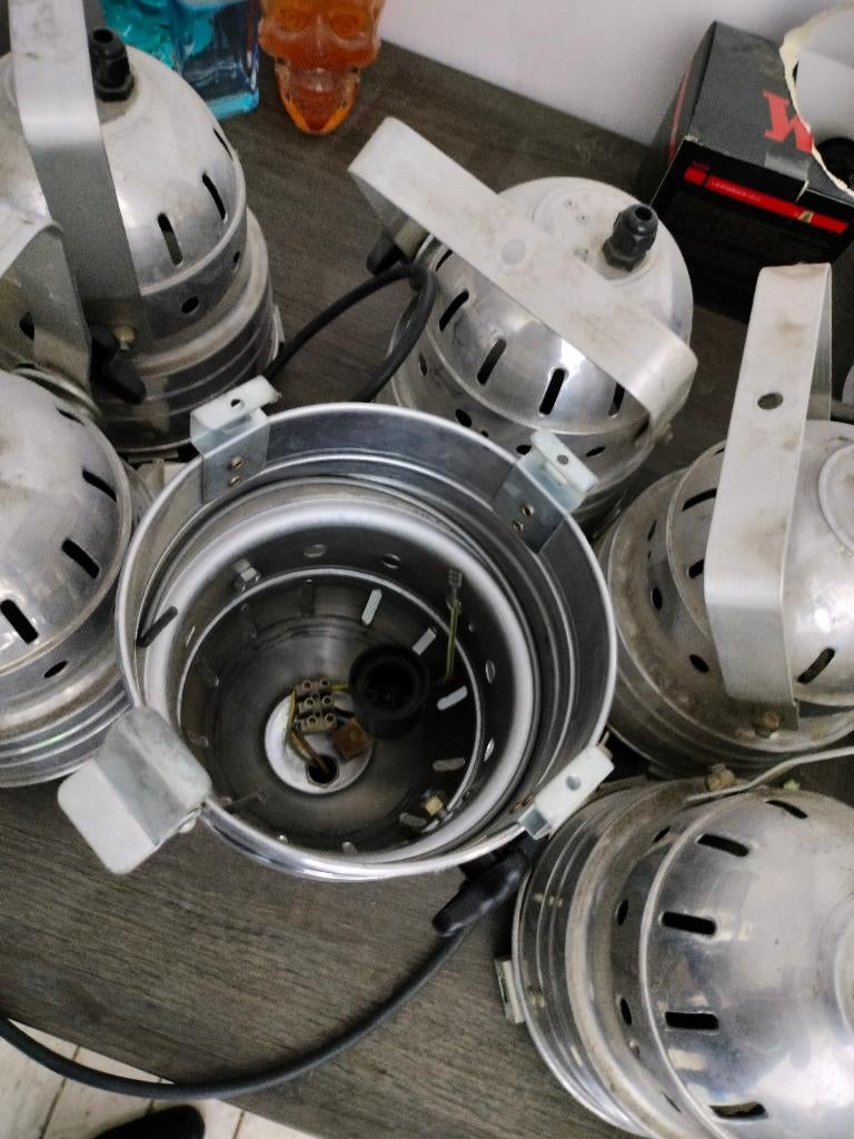 Set scheepslampen, Huis en Inrichting, Ophalen of Verzenden, Gebruikt, Strak Staal/Chrome