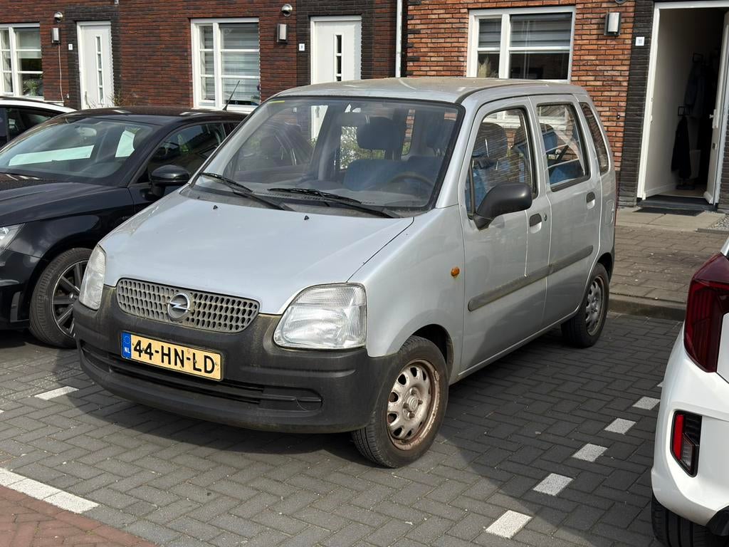 Opel Agila 1.0 I 12V 2001 Grijs, Voorwielaandrijving, 31 €/maand, 973 cc, Origineel Nederlands