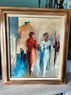 Schilderij Annie Munsters - Twee Vrouwen, Ophalen of Verzenden, Gebruikt, Overige kleuren, Overige merken