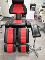 Professionele tattoo stoel met losse armsteun, Kunststof, Gebruikt, Zwart, Ophalen of Verzenden