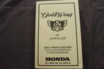 Honda GL1500 SE Aspencade Goldwing instructie boek, Ophalen of Verzenden, Honda