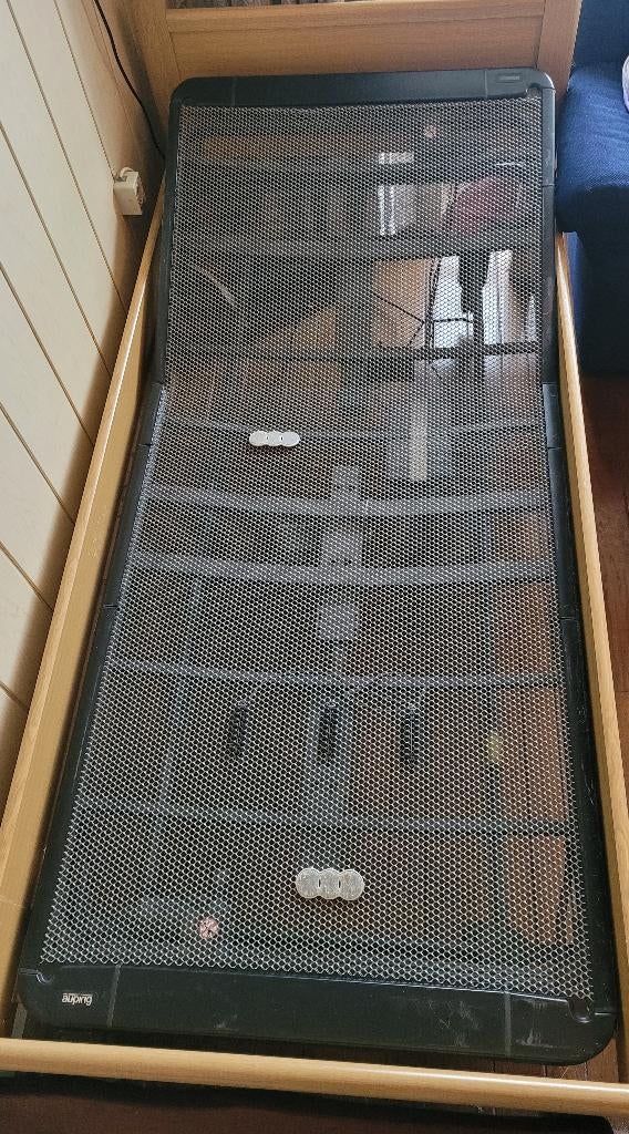 seniorenbed + Auping Elektrisch verstelbare bedbodem, Ophalen, Verstelbaar, 90 cm, Eenpersoons
